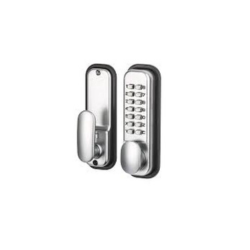 Stainless Mechanical Pin Lock (Code entry front/Handle rear) +$249 more than Standard