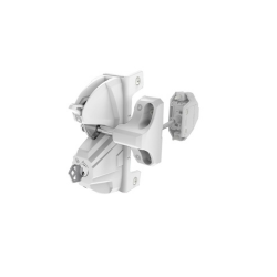 White Deluxe Latch (Lockable/Keyed alike both sides) - Standard Option