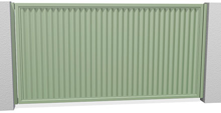 Colorbond within a Heavy Duty frame to match an existing fence